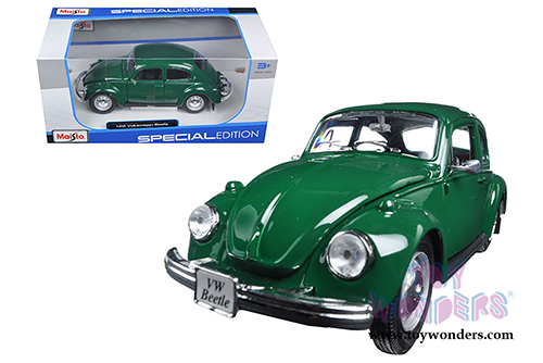 Maisto - Volkswagen Beetle Hardtop (1973, 1/24 scale diecast model car, Green) 31926GN