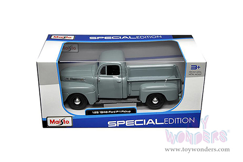 Maisto - Ford F-1 Pickup Truck (1948, 1/25 scale diecast model car, Gray Blue) 31935BU