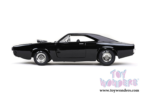 Jada Toys Fast & Furious - Dom's Dodge Charger Hardtop (1970, 1/24 scale diecast model car, Black) 31942