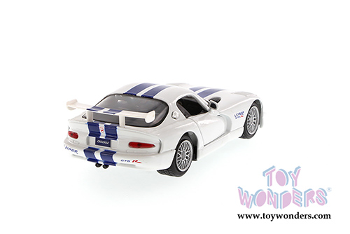 Maisto - Dodge Viper GT2 Hardtop (1/24 scale diecast model car, White with blue) 31945W
