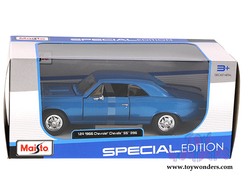 Maisto - Chevrolet Chevelle SS396 Hard Top (1966, 1/24 scale diecast model car, Blue) 31960BU