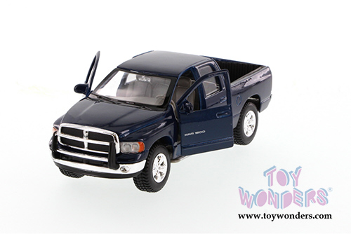 Maisto - Dodge Ram Quad Cab Pickup Truck (2002, 1/27 scale diecast model car, Blue) 31963BU