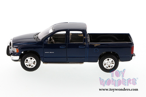 Maisto - Dodge Ram Quad Cab Pickup Truck (2002, 1/27 scale diecast model car, Blue) 31963BU