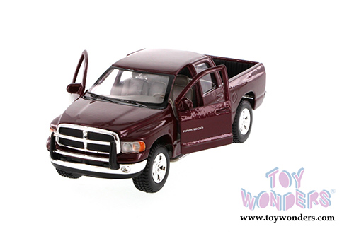 Maisto - Dodge Ram Quad Cab Pickup Truck (2002, 1/27 scale diecast model car, Maroon) 31963MR