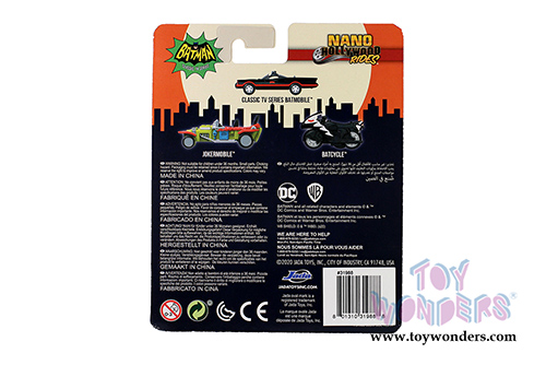 Jada Toys Nano Hollywood Rides | Classic TV Series Batmobile Assortment (1/65 scale diecast model car, Asstd.) 31988