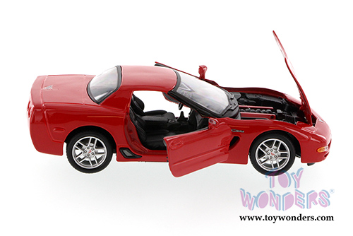 Maisto - Chevy Corvette Z06 Hard Top (2002, 1/24 scale diecast model car, Red) 31989R