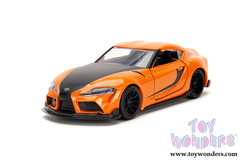 Jada Toys Fast & Furious - Han's Toyota Supra Hardtop (2020, 1/32 scale diecast model car, Orange/Black) 32016