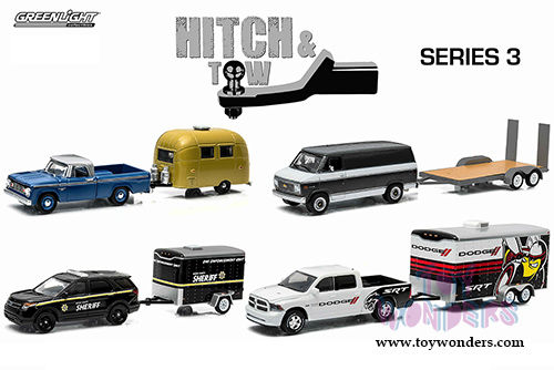 Greenlight - Hitch & Tow Series 3 (1/64 scale die cast model car, Asstd.) 32030/48