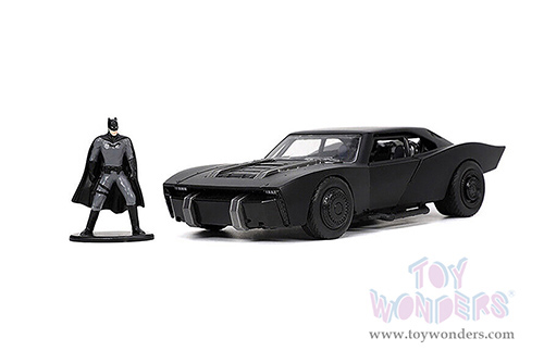 Jada Toys - DC Comics | 2022 "The Batman" Batmobile&trade; with Batman&trade; Diecast Figure (1/32, diecast model toy, Matte Black)  32042