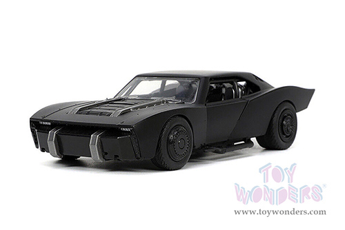 Jada Toys - DC Comics | 2022 "The Batman" Batmobile&trade; with Batman&trade; Diecast Figure (1/32, diecast model toy, Matte Black)  32042