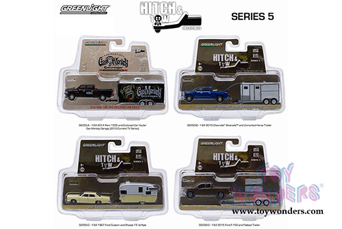 Greenlight - Hitch & Tow Series 5 (1/64 scale diecast model car, Asstd.) 32050/48