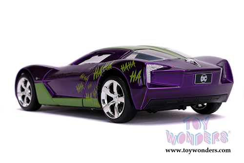 Jada Toys - DC Comics | Chevrolet&reg; Corvette&reg; Stingray (2009, 1/32, diecast model toy, Purple/Green) 32096