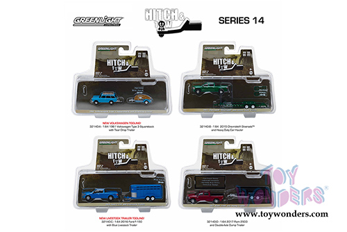 Greenlight - Hitch & Tow Series 14 (1/64 scale diecast model car, Asstd.) 32140/24