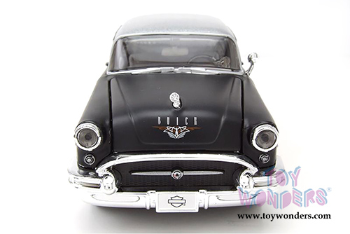 Maisto HD Custom - Buick Century&trade; Hardtop (1955, 1/26 scale diecast model car, Black/Orange) 32197BK