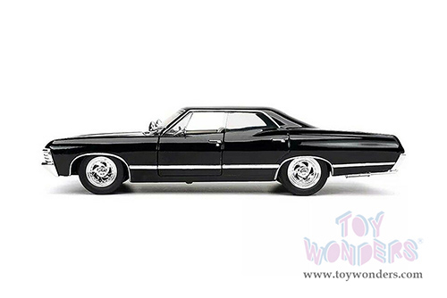 Jada Toys - Hollywood Rides | Supernatural Join The Hunt Chevrolet® Impala SS Sport Sedan with Dean Winchester figurine (1967, 1/24, diecast model car, Black) 32250/4