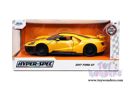 Jada Toys Hyper-Spec - Ford GT Hardtop (2017, 1/24, diecast model car, Yellow/Black) 32257/4