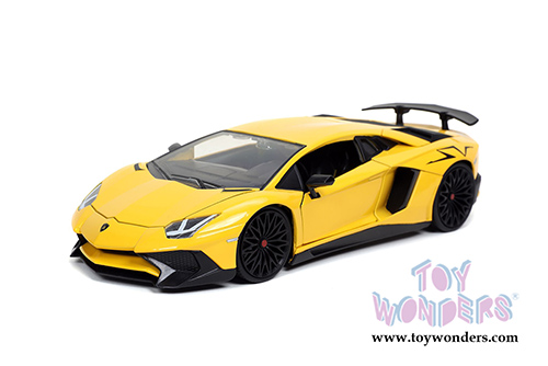 Jada Toys Hyper-Spec - Lamborghini Aventador SV Hardtop (1/24, diecast model car, Yellow) 32258/4