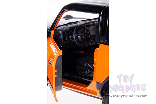 Maisto HD Custom - Ford Bronco Badlands (2021, 1/24 scale diecast model car, Black/Orange) 32272OR