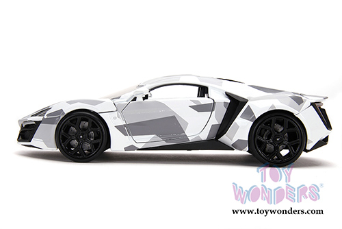 Jada Toys Hyper-Spec - Lykan Hypersport Hardtop (1/24, diecast model car, White Camouflage) 32273/4