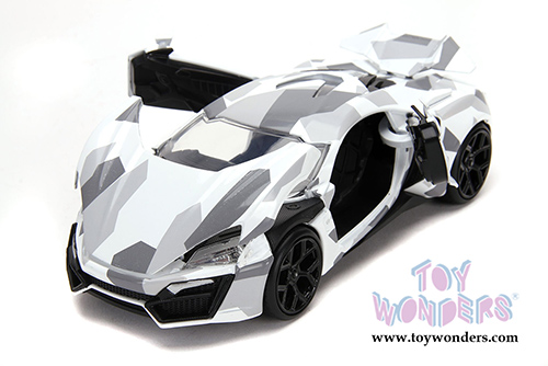 Jada Toys Hyper-Spec - Lykan Hypersport Hardtop (1/24, diecast model car, White Camouflage) 32273/4