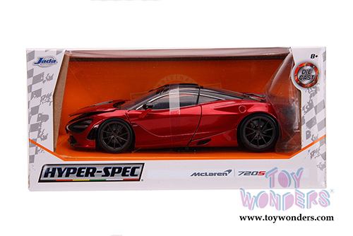 Jada Toys Hyper-Spec - McLaren 720S Hardtop (1/24, diecast model car, Candy Red/Black) 32275/4
