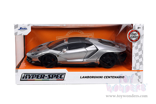 Jada Toys Hyper-Spec - Lamborghini Centenario Hardtop (1/24, diecast model car, Gray/Black) 32277/4