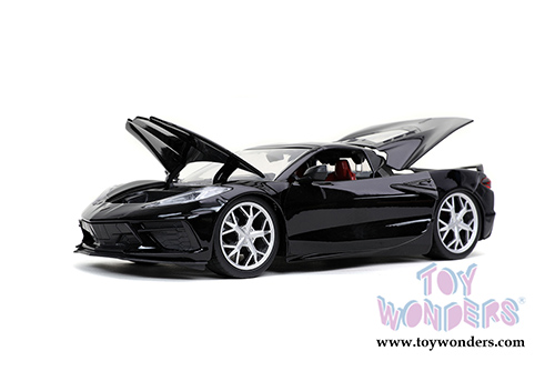 Jada Toys Bigtime Muscle - Chevrolet&reg; Corvette&reg; Stingray Hardtop (2020, 1/24 scale diecast model car, Glossy Black) 32284/4