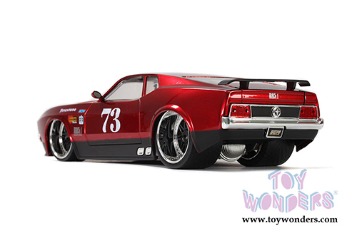 Jada Toys Bigtime Muscle - Ford Mustang Mach 1 #73 Hardtop (1973, 1/24 scale diecast model car, Candy Red) 32301/4