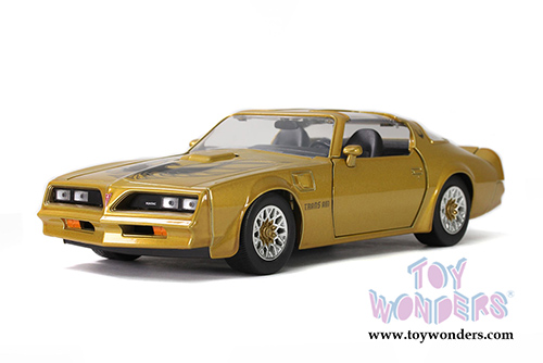 Jada Toys Bigtime Muscle - Pontiac&reg; Firebird&reg; Trans Am T-Top (1977, 1/24 scale diecast model car, Gold) 32302/4