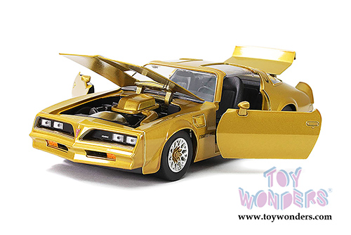 Jada Toys Bigtime Muscle - Pontiac&reg; Firebird&reg; Trans Am T-Top (1977, 1/24 scale diecast model car, Gold) 32302/4