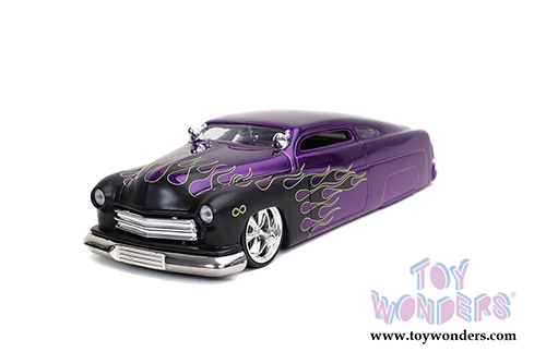 Jada Toy Bigtime Muscle - Mercury  Hardtop (1951, 1/24, diecast model car, Purple/Black Flames) 32305/4