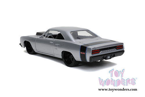 Jada Toys Bigtime Muscles - Plymouth Road Runner Hardtop (1970, 1/24 scale diecast model car, Silver) 32306/4
