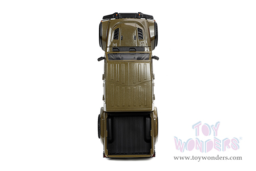 Jada Toys Just Trucks - Jeep® Gladiator Rubicon Pickup Truck with Extra Wheels (2020, 1/24 scale diecast model car, Dark Green) 32307