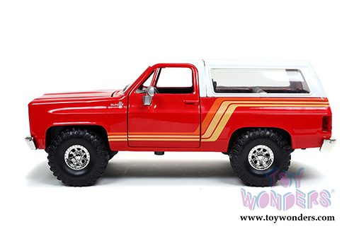 Jada Toys Just Trucks - Chevy&reg; Blazer with Extra Wheels (1980, 1/24 scale diecast model car, Red/White) 32308/4
