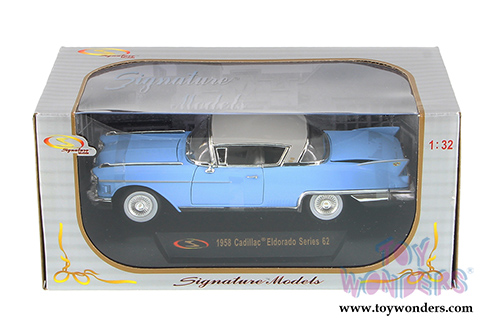 Signature Models - Cadillac Eldorado Series 62 Hard Top (1958, 1/32 scale diecast model car, Blue) 32339BU