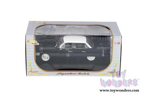Signature Models - Cadillac Sedan DeVille Hardtop (1961, 1/32 scale diecast model car, Black) 32362BLACK