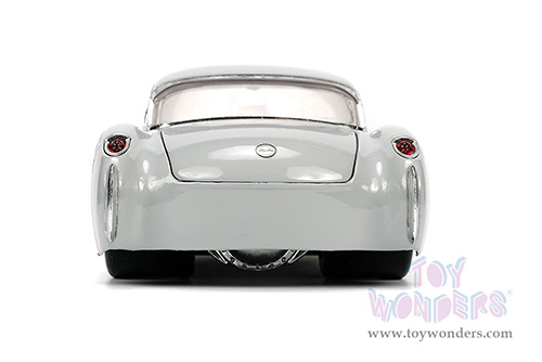 Jada Toys - Hollywood Rides | Looney Tunes&trade; Chevrolet&reg; Corvette&trade; with Bugs Bunny figure (1957, 1/24, diecast model car, Beige) 32390