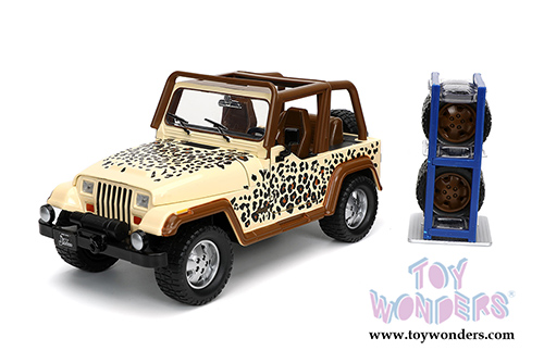 Jada Toys Just Trucks - Jeep® Wrangler with Extra Wheels (1992, 1/24 scale diecast model car, Beige) 32426/4