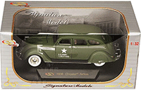 Show product details for Signature Models - Chrysler Airflow US Army Issued (1936, 1:32, Green) 32519GN 