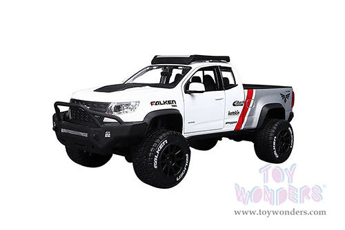 Maisto Design - Off-Road | Chevrolet&reg; Colorado ZR2 Pickup Truck - Falken Tires (2017, 1/27 scale diecast model car, White) 32534W
