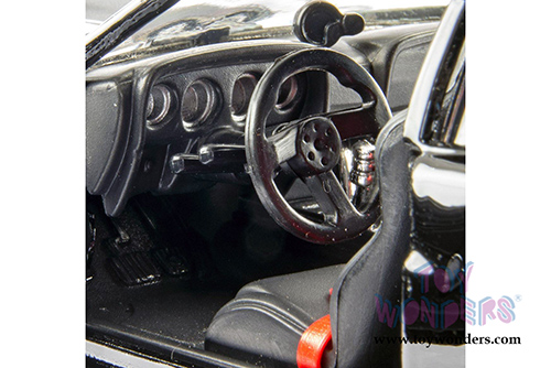 Maisto Design - Classic Muscle | Ford Mustang Boss 302 Hardtop (1970, 1/24 scale diecast model car, Black) 32535BK