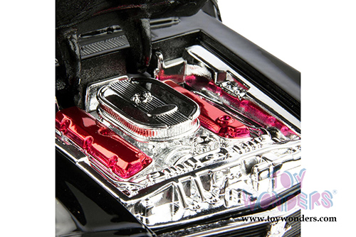 Maisto Design - Classic Muscle | Ford Mustang Boss 302 Hardtop (1970, 1/24 scale diecast model car, Black) 32535BK