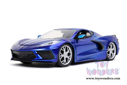 Jada Toys Bigtime Muscle - Chevrolet&reg; Corvette&reg; Stingray Hardtop (2020, 1/24 scale diecast model car, Candy Blue) 32537/4