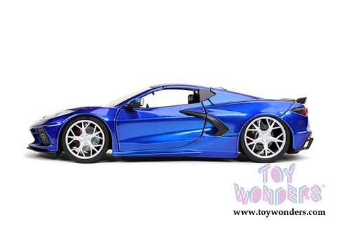 Jada Toys Bigtime Muscle - Chevrolet&reg; Corvette&reg; Stingray Hardtop (2020, 1/24 scale diecast model car, Candy Blue) 32537/4