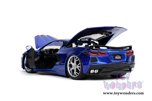 Jada Toys Bigtime Muscle - Chevrolet&reg; Corvette&reg; Stingray Hardtop (2020, 1/24 scale diecast model car, Candy Blue) 32537/4