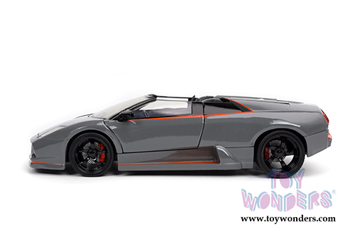 Jada Toys Hyper-Spec - Lamborghini Murcielago Roadster Hardtop (2010, 1/24, diecast model car, Gray) 32569/4