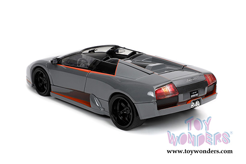 Jada Toys Hyper-Spec - Lamborghini Murcielago Roadster Hardtop (2010, 1/24, diecast model car, Gray) 32569/4