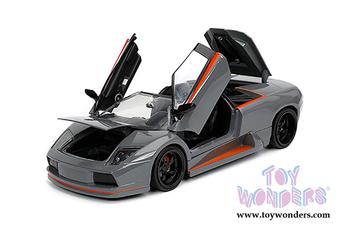 Jada Toys Hyper-Spec - Lamborghini Murcielago Roadster Hardtop (2010, 1/24, diecast model car, Gray) 32569/4