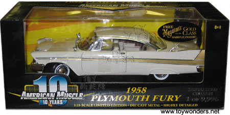 ERTL - Plymouth Fury (1958, 1:18, White)