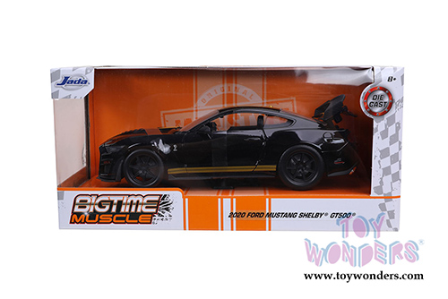 Jada Toys Bigtime Muscle - Ford Mustang Shelby® GT500® Hardtop (2020, 1/24 scale diecast model car, Glossy Black) 32661/4